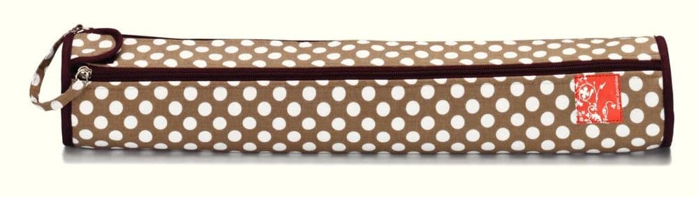 612274 - Prym Polka Dots Beige/Burgundy Knitting Pin Roll