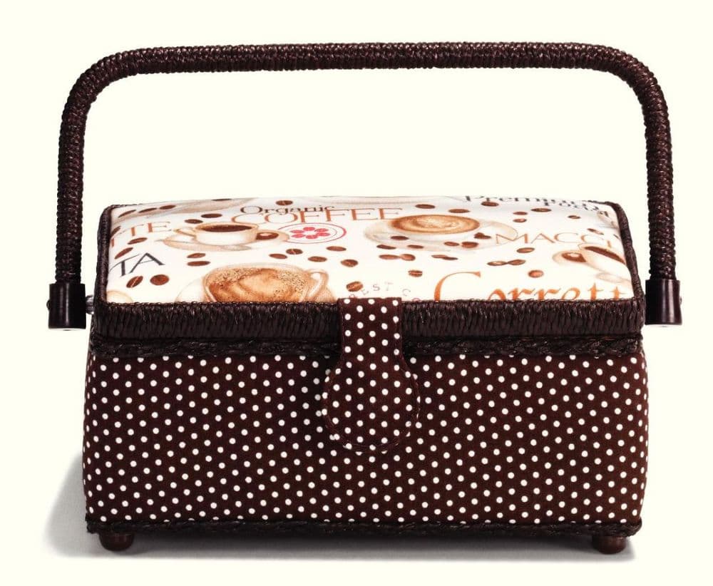 612276 - Prym Small Coffee Sewing Basket