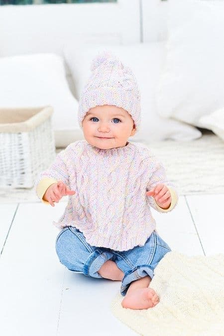 Bambino & Sweet Dreams Pattern 9975 Poncho, Hat & Blanket Set - Pk 5