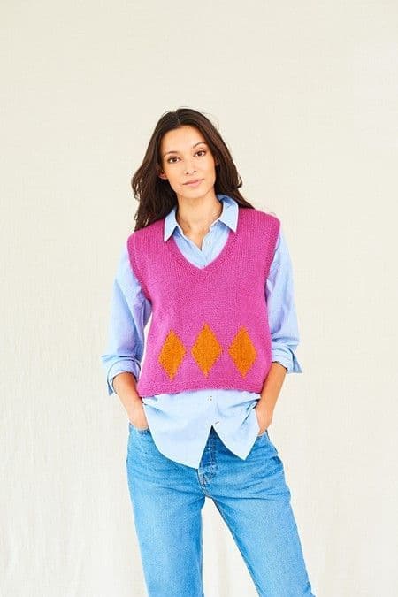 Grace Aran Pattern 10018 Sweater & Tank Tops - Pk 5