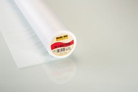 H180/308 Easy Fuse Iron-On Light White Interlining 90cm Width - 25mtr Roll