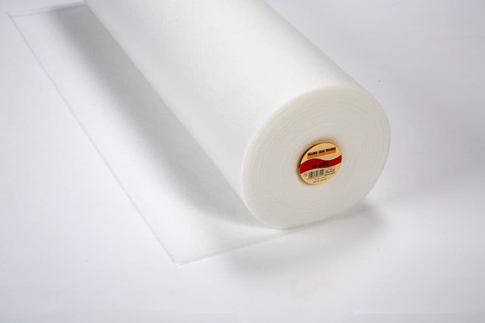 H630 Low Loft Fusible Fleece White 90cm Width - 30mtr Roll