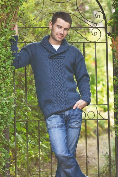 Life Aran Men's Jumper Pattern F085 - FREE TO DOWNLOAD