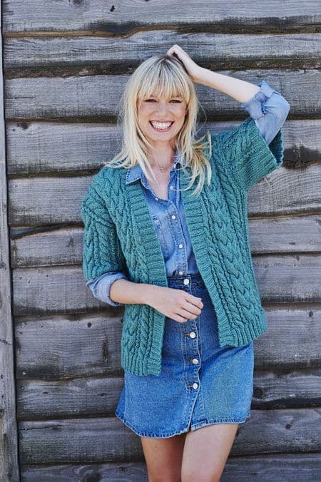 Life Aran Pattern 9442 Cardigan and Waistcoat - Pk 5