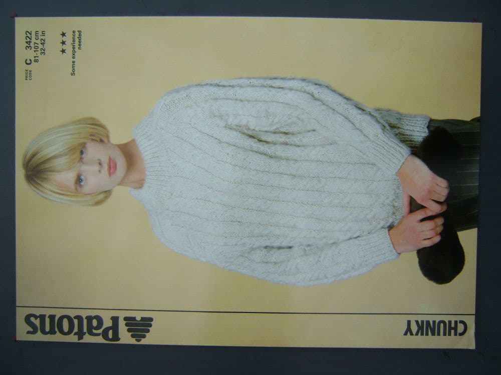 Patons Knitting Pattern 3422 - Pk 5