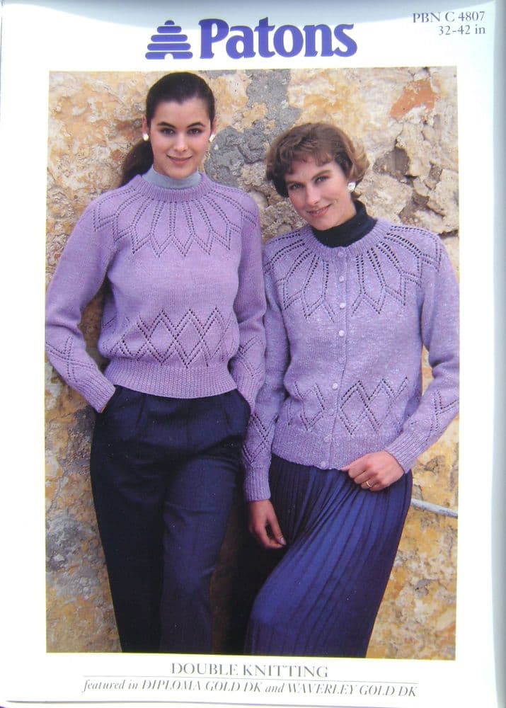 Patons Knitting Pattern 4807 - Pk 5