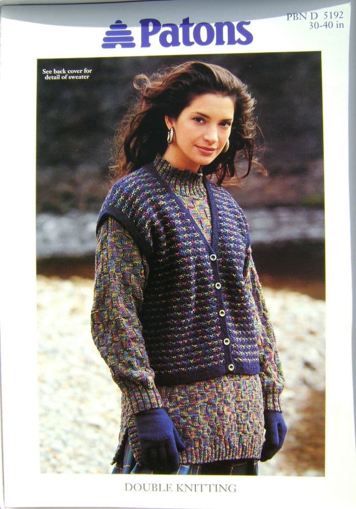 Patons Knitting Pattern 5192 - Pk 5