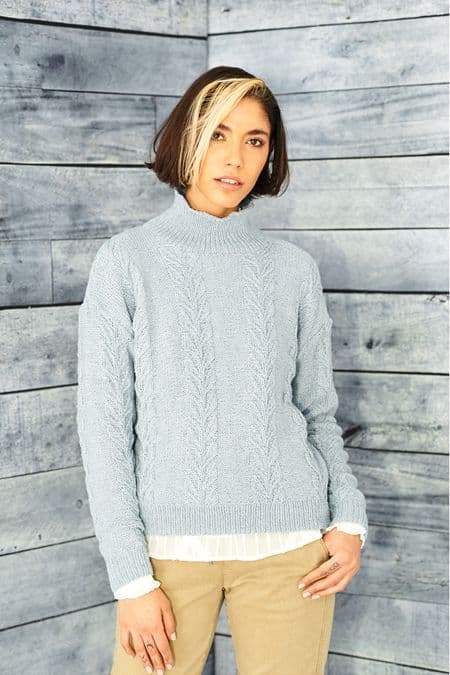 Recreate DK Pattern 9859 Ladies Round & Funnel Neck Sweaters - Pk 5
