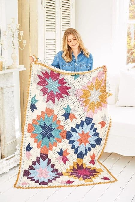 Recreate DK Pattern 9957 Harvest Blanket - Pk 5