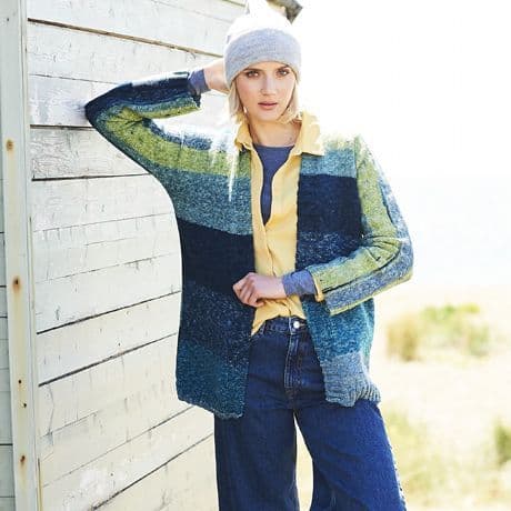 SCP Batik Swirl Pattern 9673 Jacket, Scarf and Hat