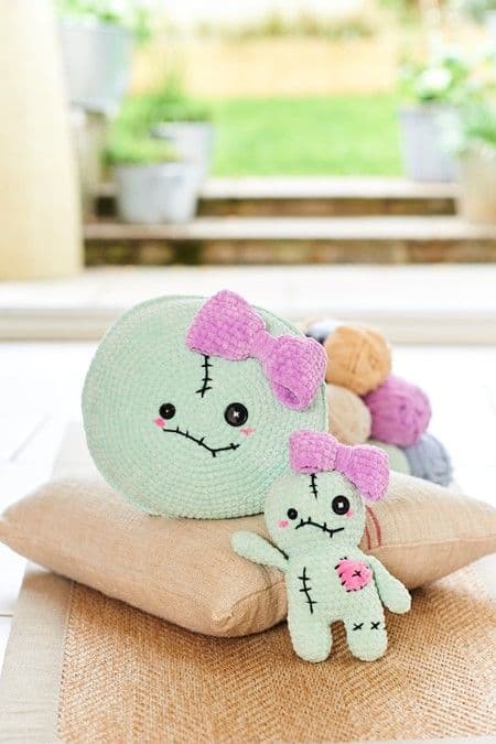 SCP Chenille Chunky Pattern 10245 Voodoo Doll Plushie and Cushion - Pk 5