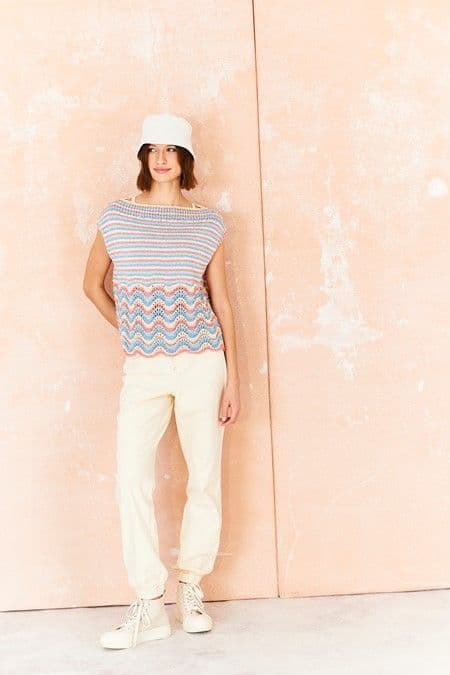 SCP Colour Burst Pattern 10213 Tops - Pk 5
