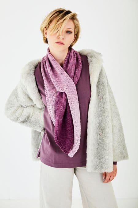 SCP Horizon Knitted Scarf Pattern F155 FREE TO DOWNLOAD