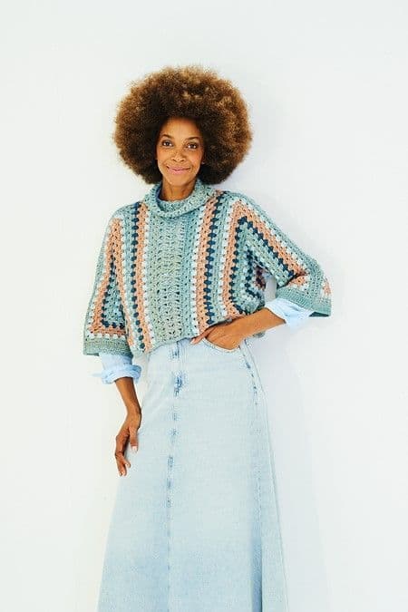 SCP Moorland Chunky Pattern 10178 Crochet Sweater & Cardigan - Pk 5