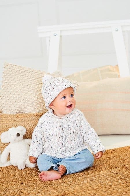 SCP Pattern 10201 Sweater, Hat & Blanket - Pk 5