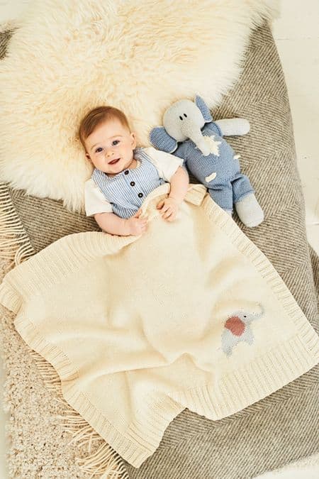 SCP Pattern 9854 Adam & Astrid Elephant Toys & Blanket