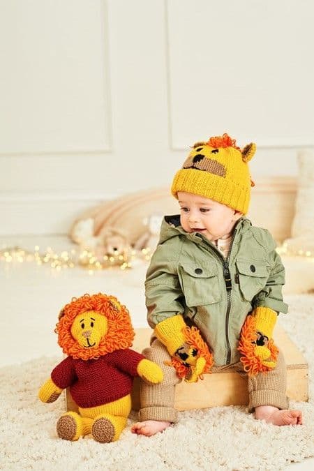 SCP Pattern 9868 Rory The Lion Toy, Hat & Mittens