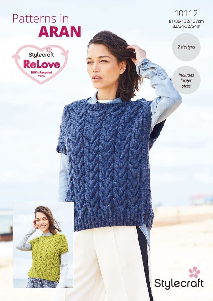SCP ReLove Aran Pattern 10112 Tank Tops - Pk 5