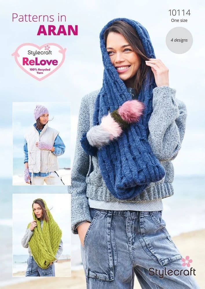 SCP ReLove Aran Pattern 10114 Accessories - Pk 5