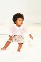 SCP Soft Baby Easy Stripes DK Pattern  10160 Crochet Cardigan - Pk 5