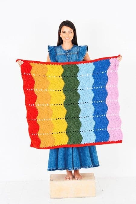 SCP Soft & Cosy Pattern 10279 Crochet Chevron Blankets - Pk 5