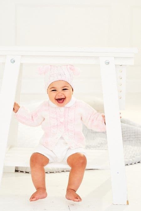 SCP Sweet Dreams Pattern 9901 - Cardigan, Hat & Mittens - Pk 5