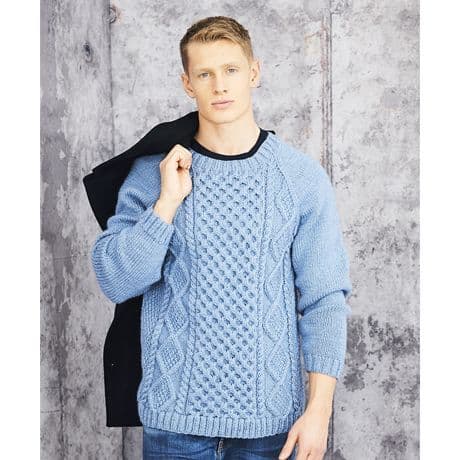 Special Aran with Wool Pattern 9659 Sweaters