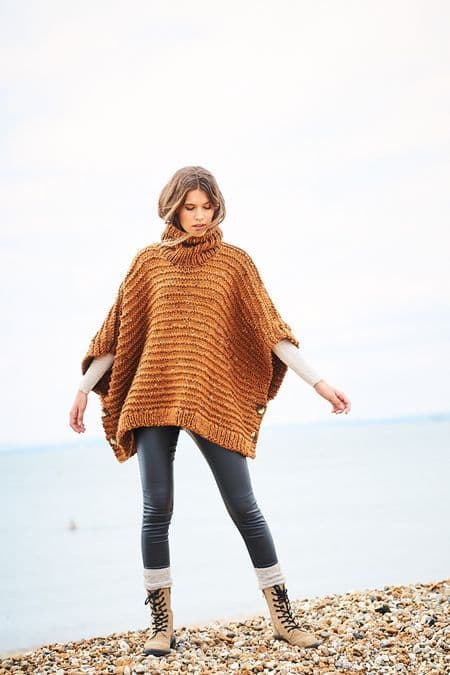 Special XL Super Chunky Pattern 9884 Ponchos - Pk 5