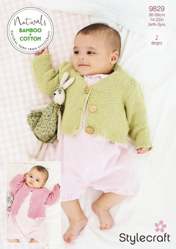 Stylecraft Pattern 9829 Cardigans - Pk 5