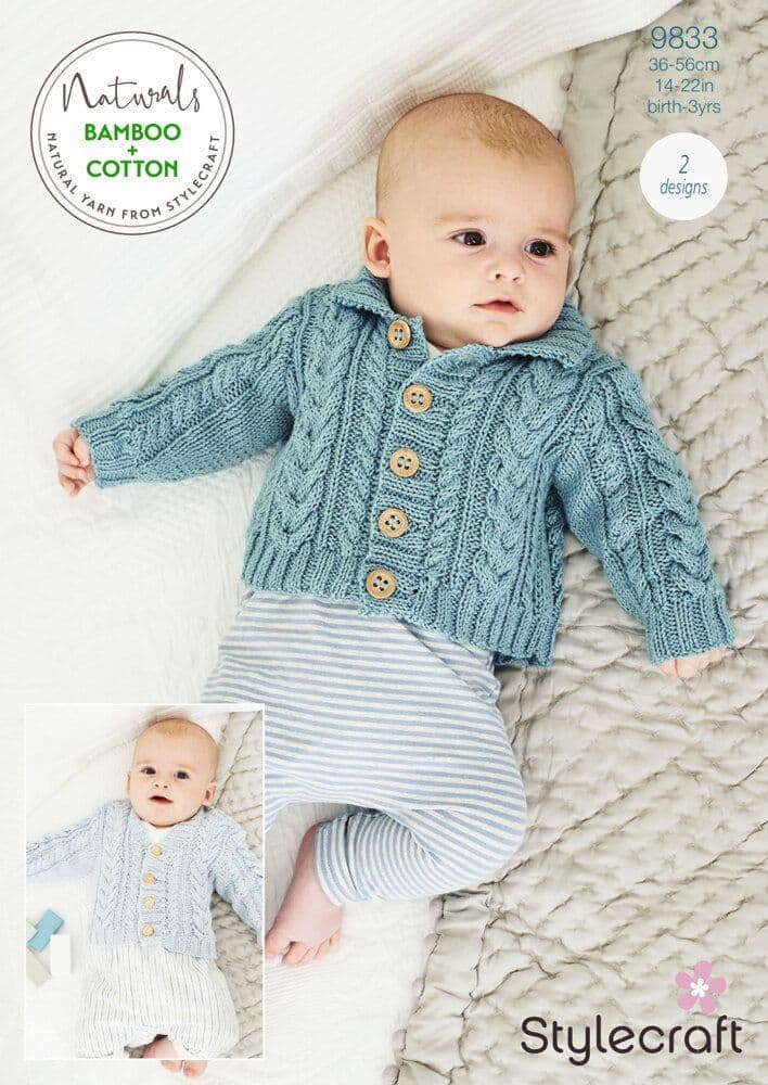 Stylecraft Pattern 9833 Jackets - Pk 5