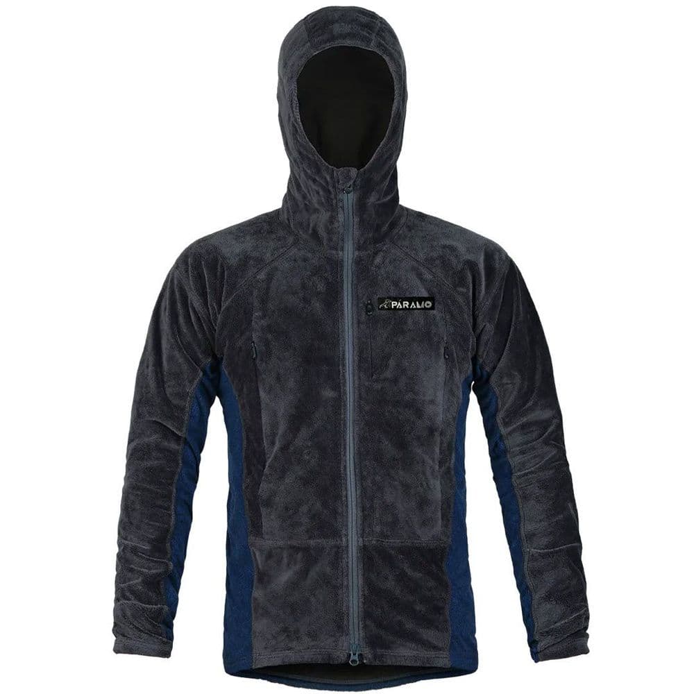 Paramo Men's Enduro PLUS Fleece Jacket: Dark Grey/Cobalt