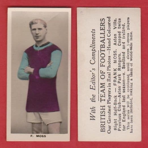 Aston Villa Frank Moss England