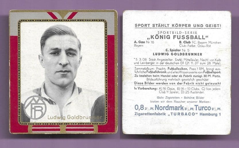 Bayern Munich Ludwig Goldbrunner 5 T B