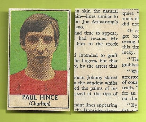 Charlton Athletic Paul Hince 1969