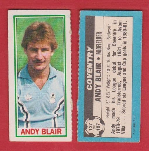 Coventry City Andy Blair 137