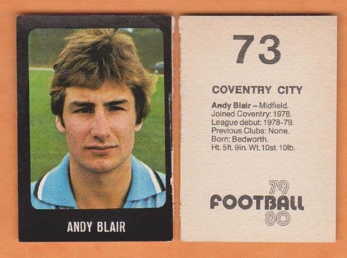 Coventry City Andy Blair 73