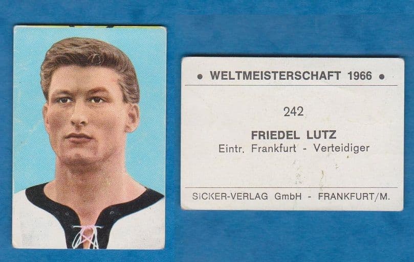 Eintracht Frankfurt Friedel Lutz West Germany