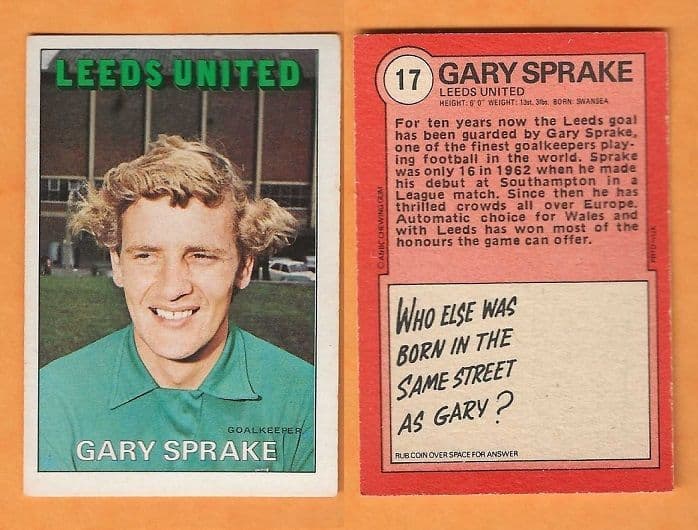 Leeds United Gary Sprake 14