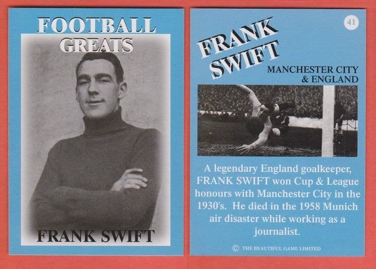 Manchester City Frank Swift England