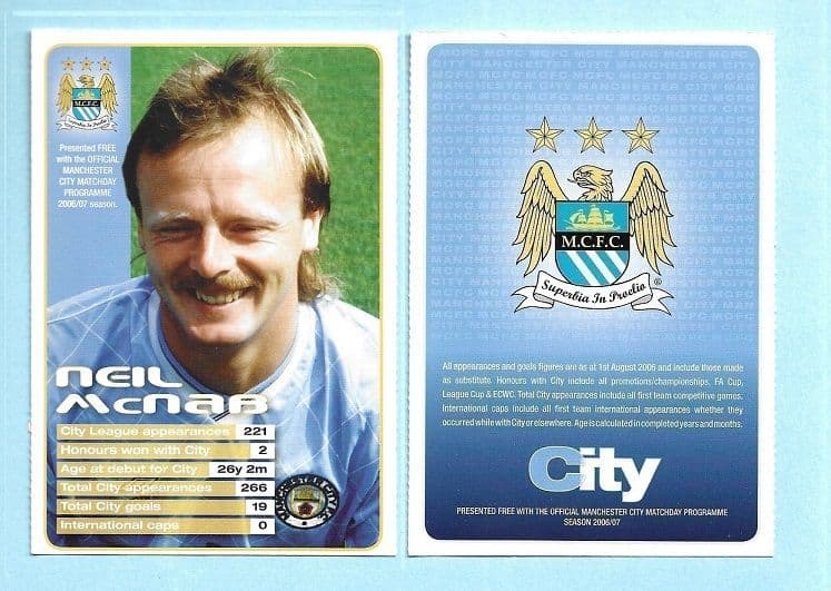 Manchester City Neil McNab TC