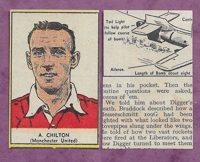 Manchester United Allenby Chilton England 1954