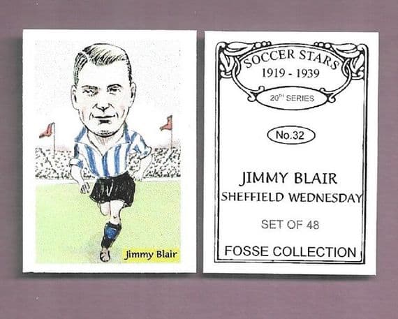 Sheffield Wednesday Jimmy Blair 32 FC20