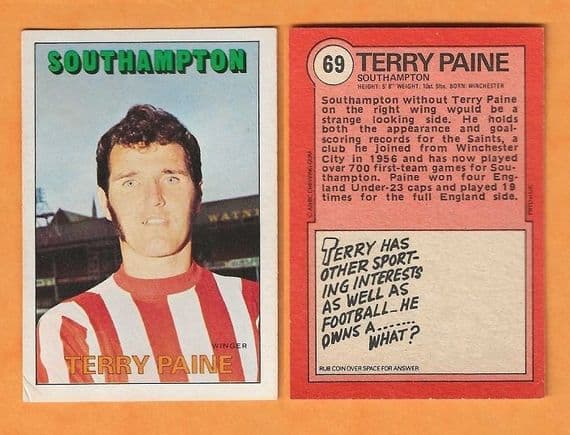 Southampton Terry Paine 69