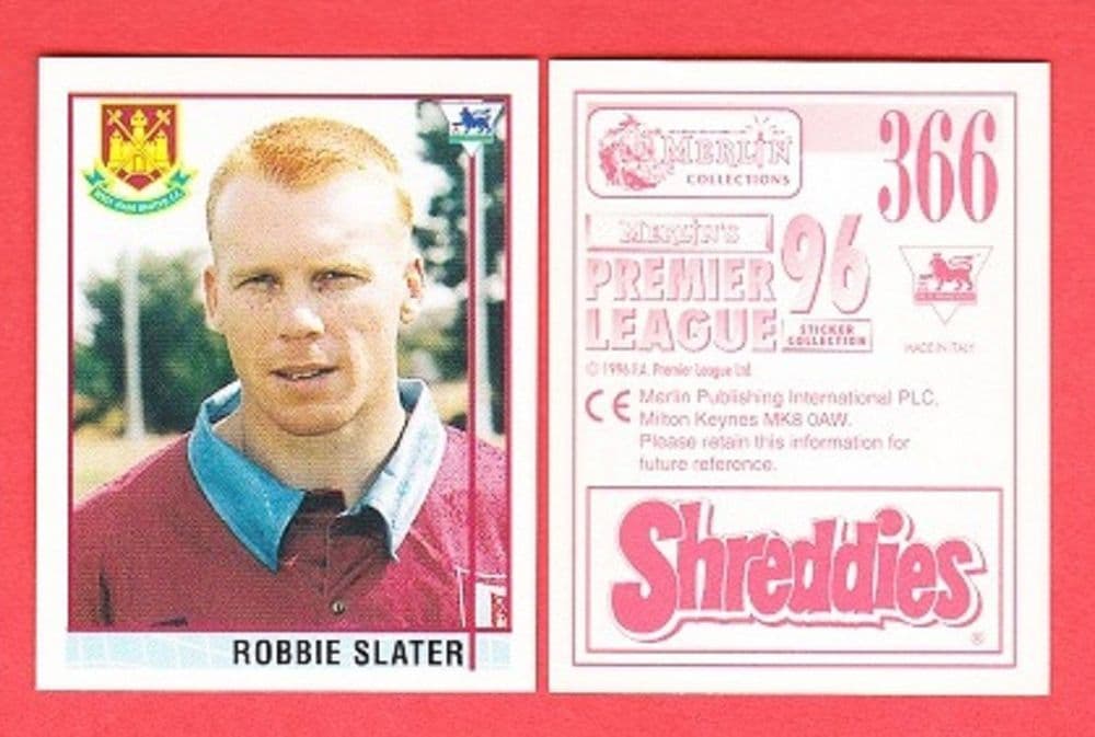 West Ham United Robbie Slater 366