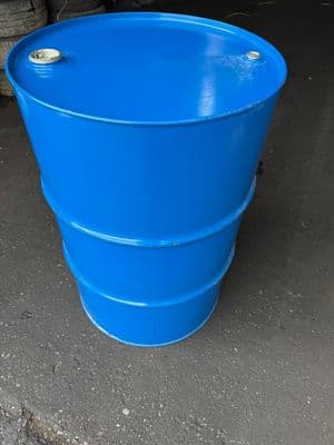 205L BLUE METAL STORAGE BARREL BARRELL CONTAINER 205 LITRE OIL LIQUID STEEL DRUM