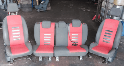 FOCUS MK2 ZETEC-S ST RED SPORTS 5DR HATCHBACK CLOTH INTERIOR SEATS 2008-2011