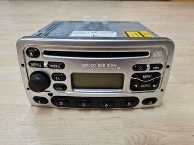 FORD 6000 RDS EON CD PLAYER RADIO SILVER MONDEO COUGAR PUMA FIESTA FOCUS + CODE