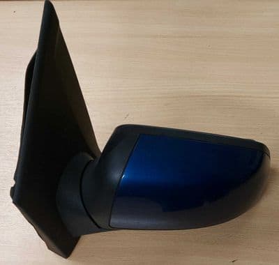 FORD FIESTA MK6 PASSENGER SIDE ELECTRIC WING MIRROR PERFORMANCE BLUE 2004-2005
