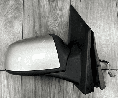 FORD FIESTA MK6 POWER FOLD WING MIRROR SILVER DRIVER SIDE OS RIGHT 2006 - 2008