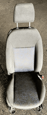 FORD FIESTA MK6 ZETEC 3 DOOR SEAT CLOTH BLUE GREY DRIVER RIGHT SIDE 2002 - 2008